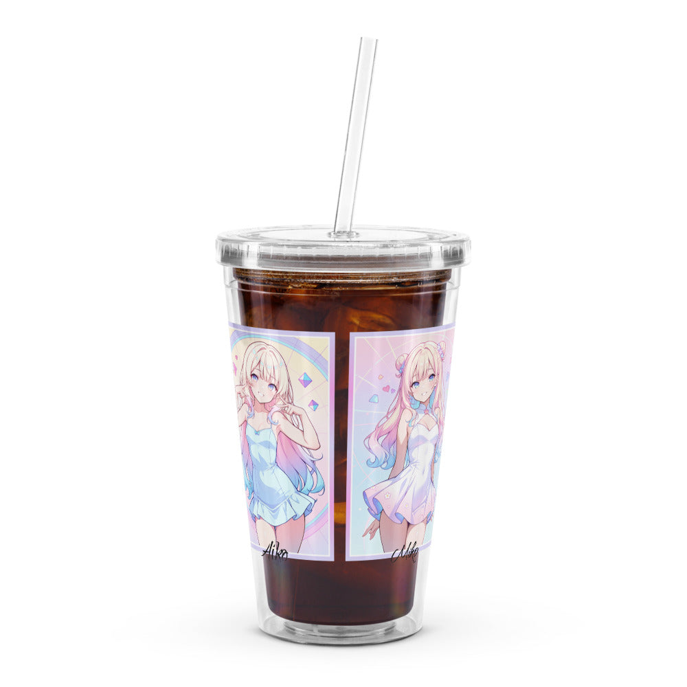 Product photo of acrylic waifu tumbler