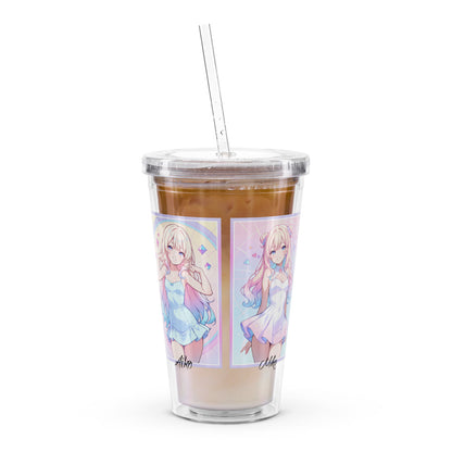 Product photo of acrylic waifu tumbler