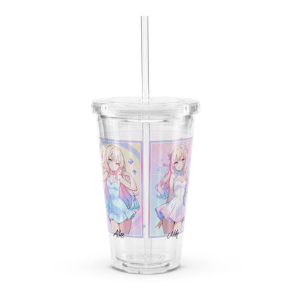 Product photo of acrylic waifu tumbler