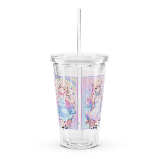 Product photo of acrylic waifu tumbler