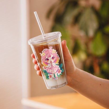 Arm holding chibi cup