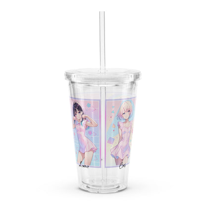 Product photo of acrylic waifu tumbler