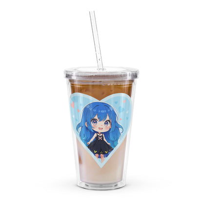 Blue Chibi Love Tumbler – Valentines Edition