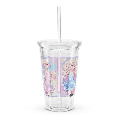 Product photo of acrylic waifu tumbler