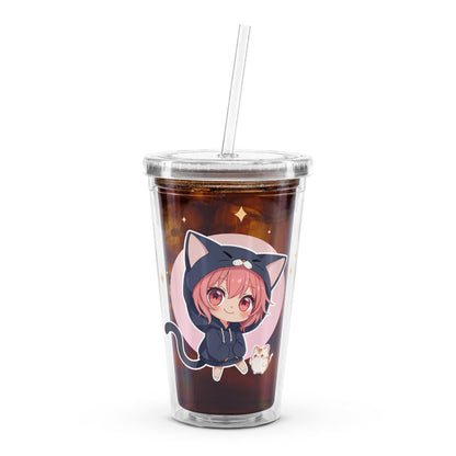 Kawaii Kitty Chibi Tumbler – Double-Sided Cat Girl Design