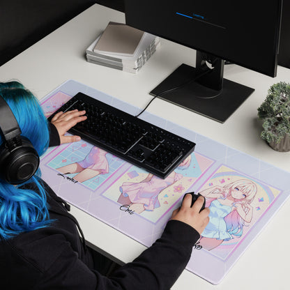 Girl using Gaming mouse pad