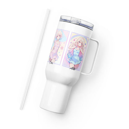 Product photo of tumbler and straw